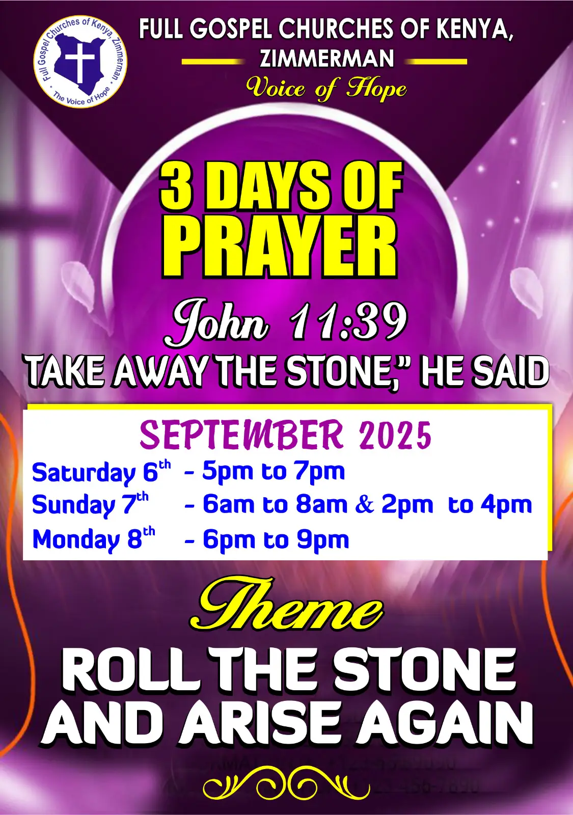 3 DAYS OF PRAYER