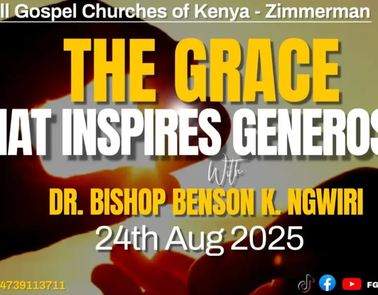 THE GRACE THAT INSPIRES GENEROSITY