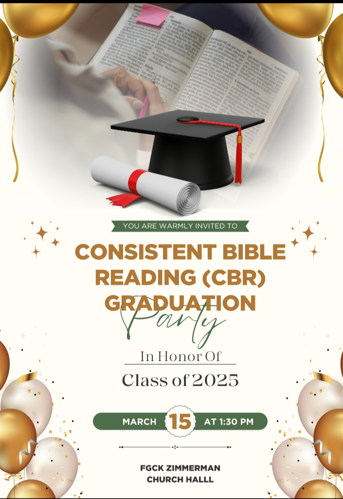 Consistent Bible Reading (CBR) Graduation