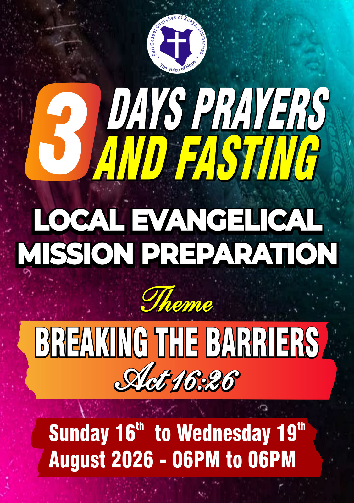 3 Days of Prayer and Fasting