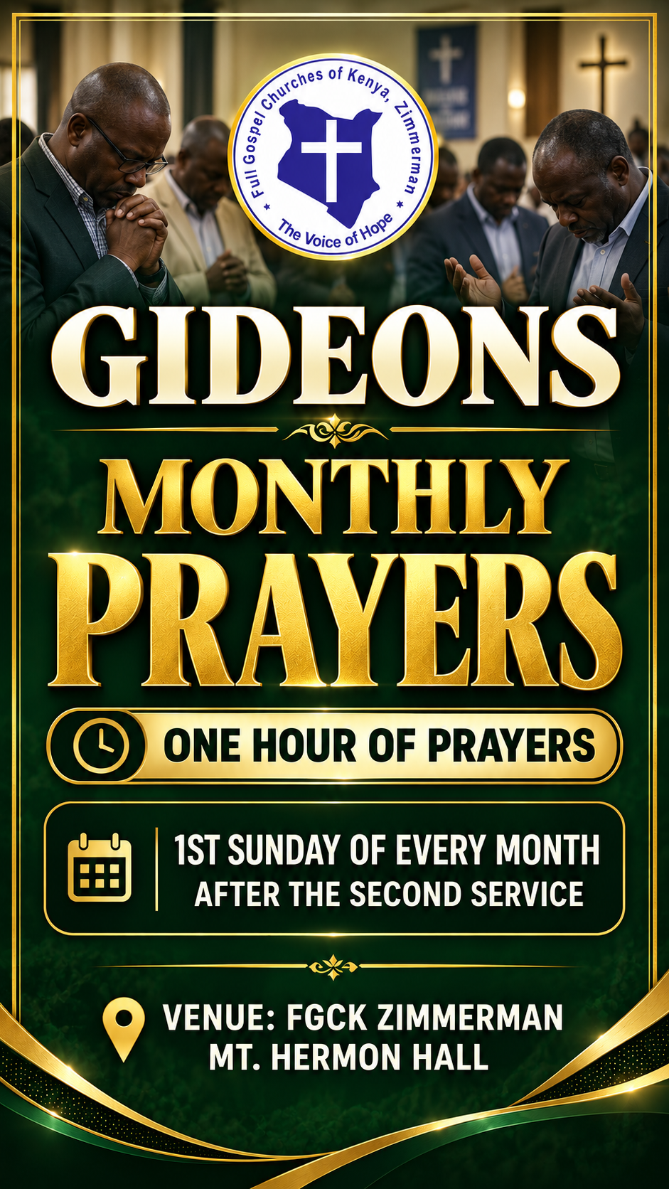 Gideons (Married Men Fellowship) Monthly Prayer Meeting