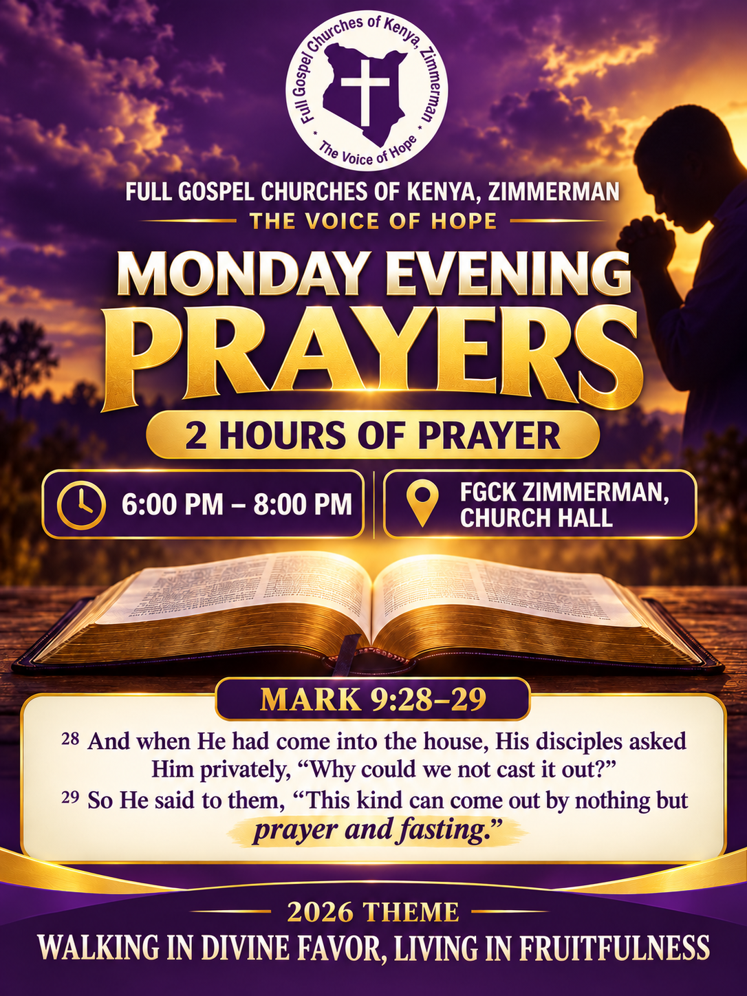 Monday Evening Prayers