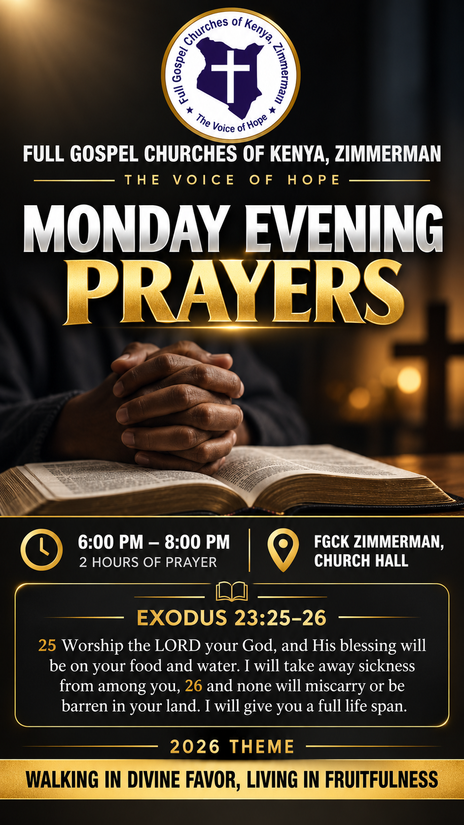 Monday Evening Prayers