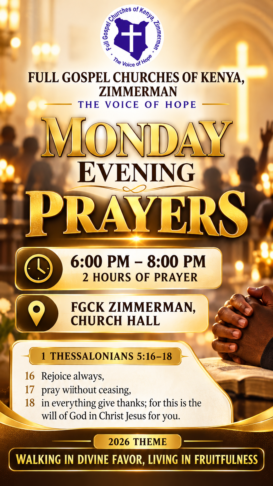 Monday Evening Prayers
