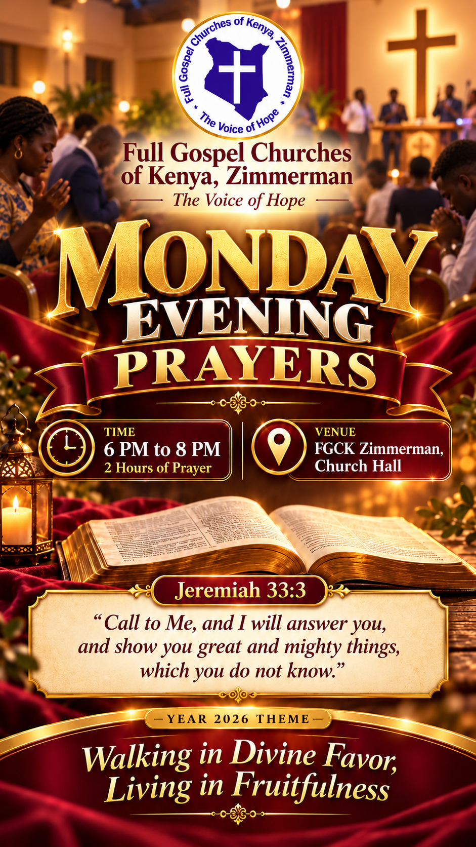 Monday Evening Prayers