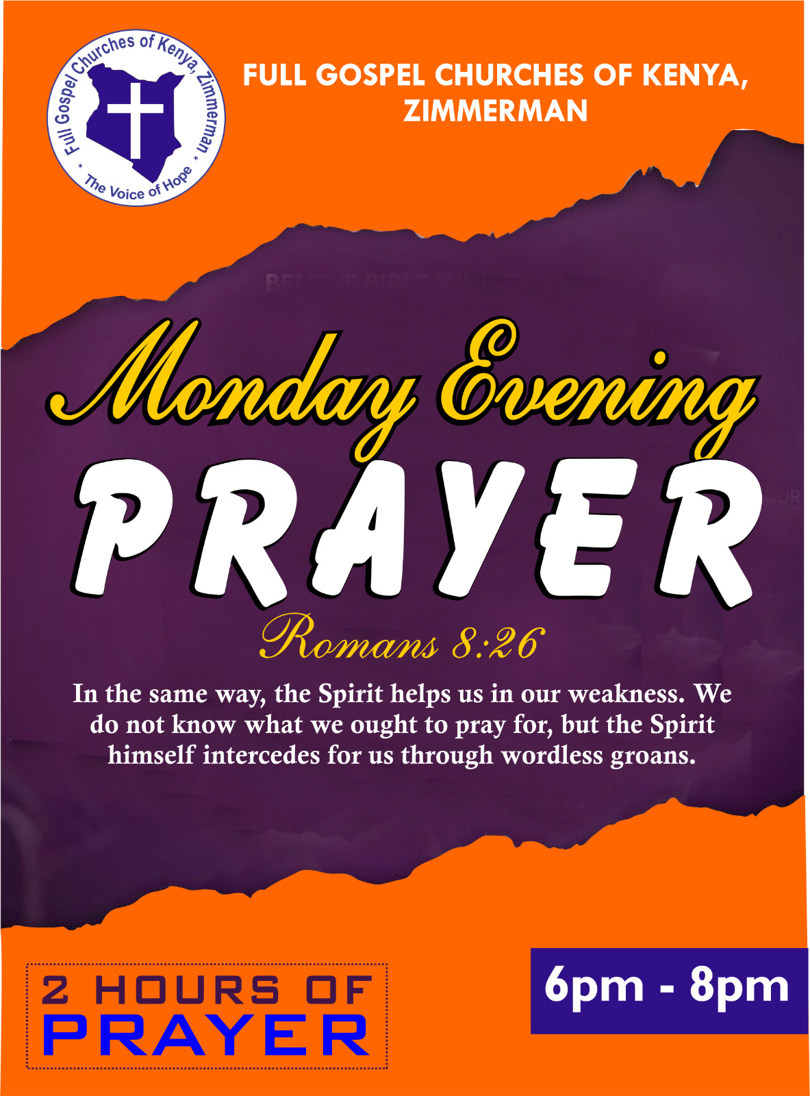 Monday Evening Prayers