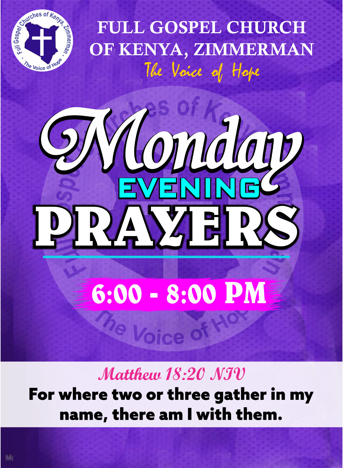 Monday Evening Prayers