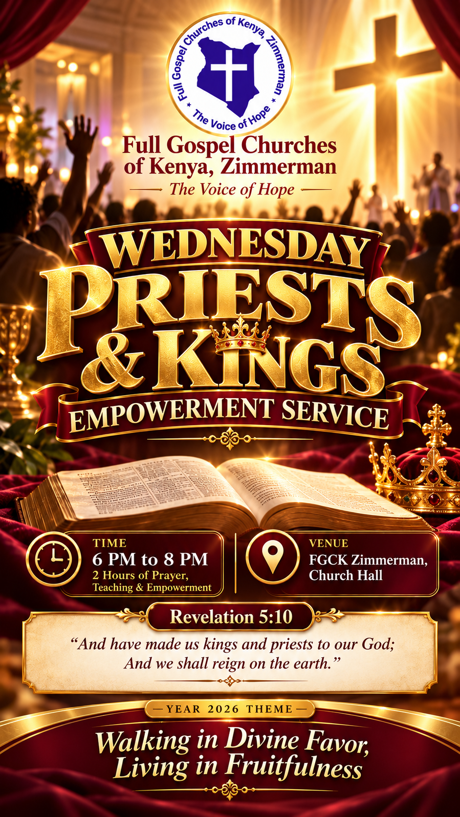 Wednesday Priests & Kings Empowerment Service