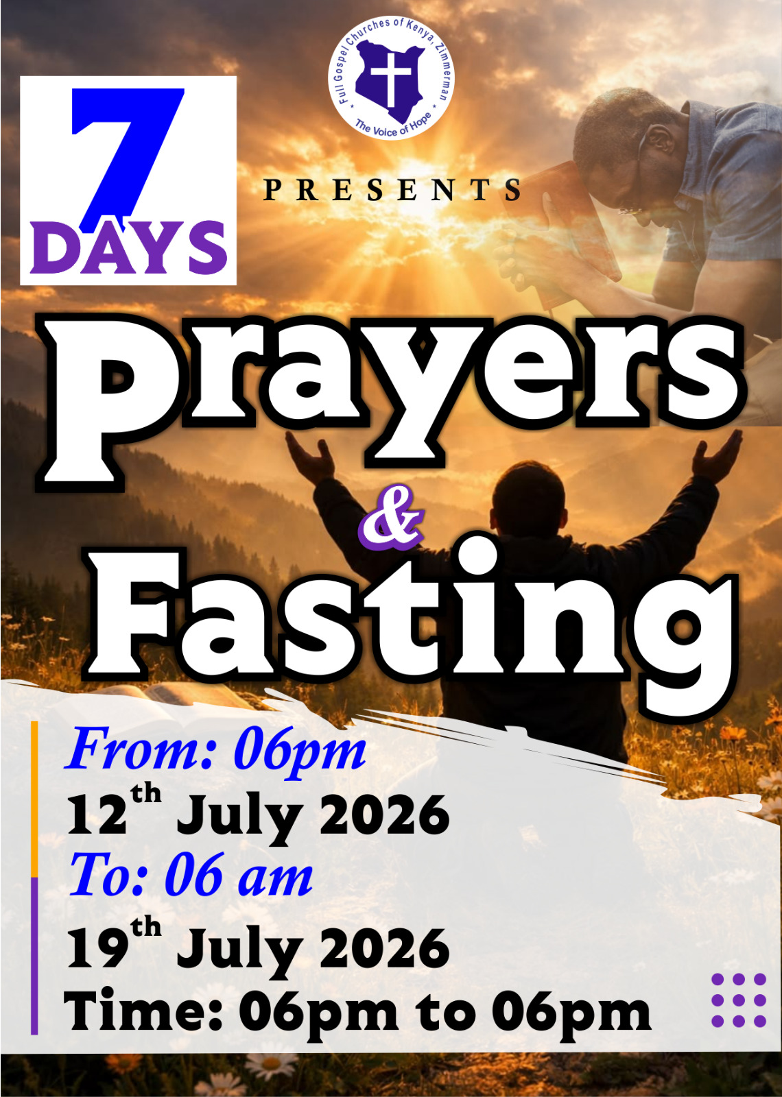 7 Days of Prayer and Fasting