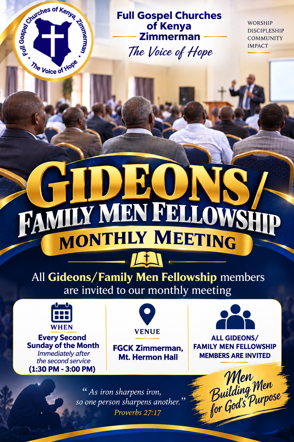 Gideons Monthly Meeting